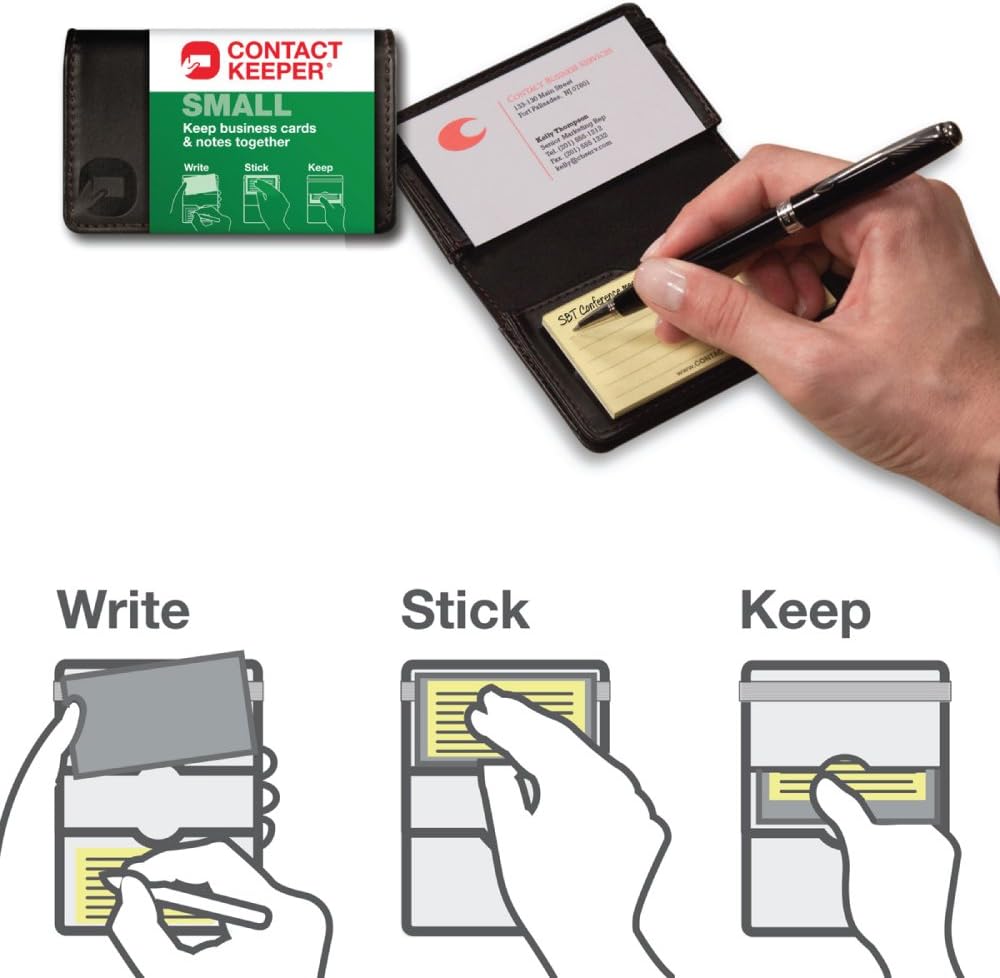 Contact Keeper Business Cards & Notes Holder, Small (800207) Amazon.co