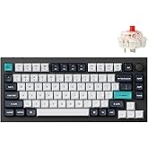 Keychron Q1 Max RGB QMK/VIA Custom Mechanical Keyboard, Hot-Swappable Full Metal Programmable Knob with Gateron Jupiter Red Switch, 2.4 GHz/Bluetooth/Wired Gaming Keyboard for Mac Windows Linux