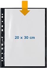 HERMA Photo Pockets for Ring Binder Albums 20 x 30 cm 20 Pockets Black view 4