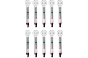 10-Pack Aquarium Floating Thermometer Accurate Fish For Tank Thermometers With Suction Cup 0-40℃ 40-100℉ Temperature Aquarium