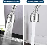 Vinabo 360° Swivel Faucet Aerator 2 Modes Silver Water-Saving Filter view 4