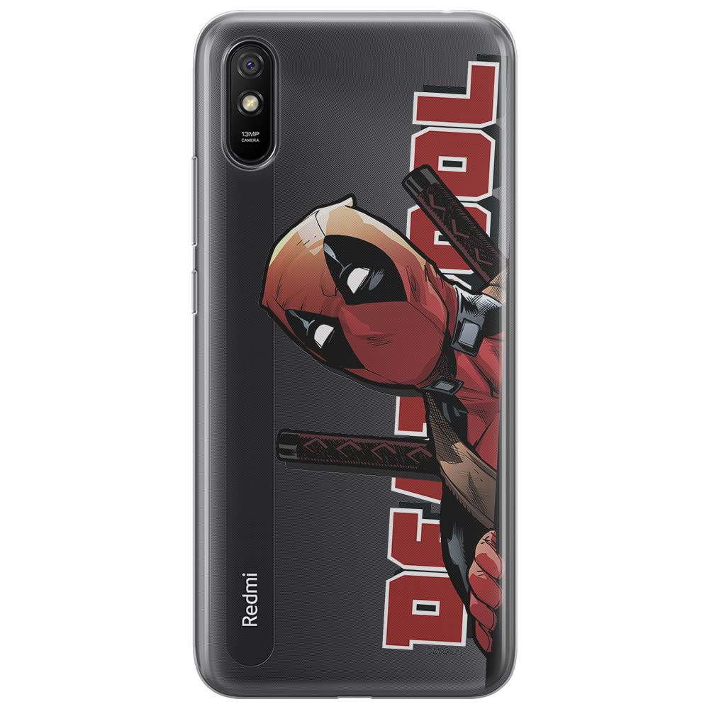 ERT GROUP mobile phone case for Xiaomi REDMI 9A original and officially Licensed Marvel pattern Deadpool 002 optimally adapted to the shape of the mobile phone, partially transparent