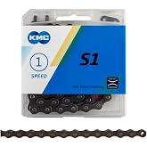 KMC, S1, Chain, Speed: 1, 1/8'', Links: 112, Brown, Black, One Size