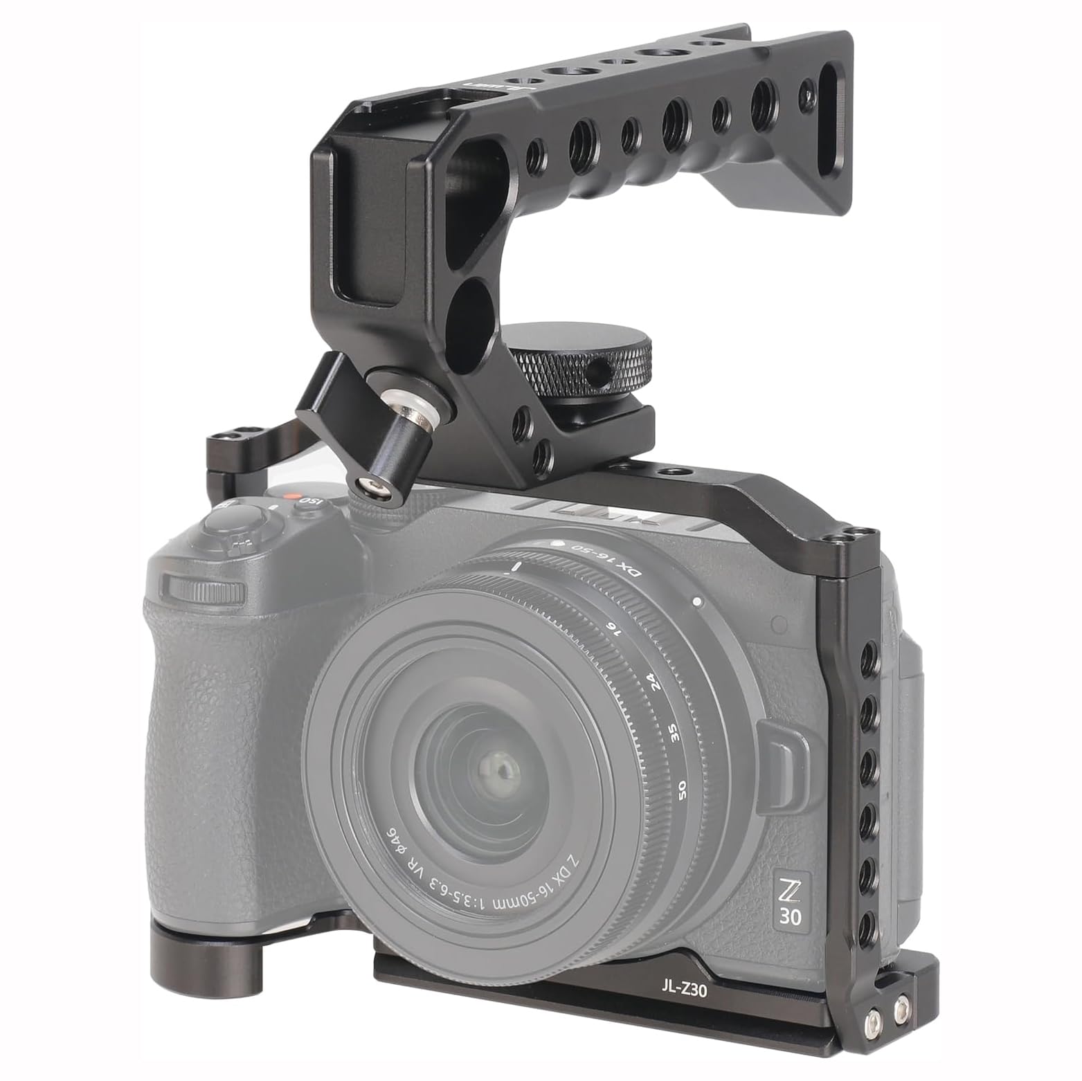 FOTGA Camera Cage and Top Handle Kit for Nikon Z30 Camera, Aluminium Alloy Video Vlogging Camera Cage Rig, with Quick Release Plate Compatible with Arca Swiss Standard Tripod Head