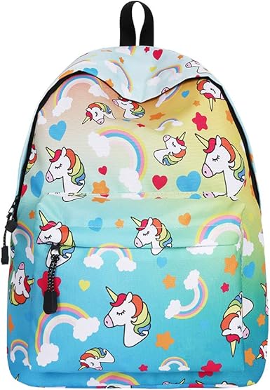 unicorn print backpack