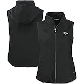 Cutter & Buck Women's NFL Charter Eco Recycled Full-Zip Hoodie Vest