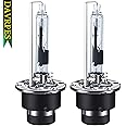 DAVRPES D4S 35W Xenon Headlight HID Bulbs 6000K Cool White 66440 42402 42402WX Replacement - Pack of 2