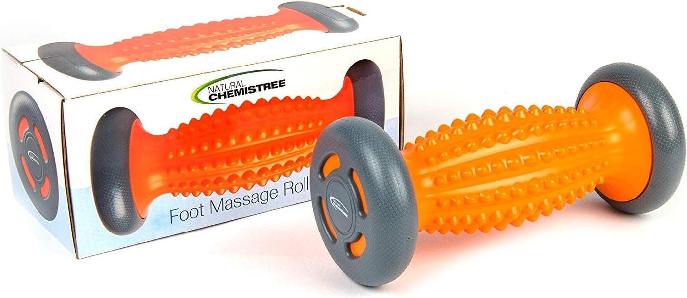 Foot Massage Roller for Plantar Fasciitis, Heel & Foot Arch Pain Massager Relief. Stress and Relaxation, Through Trigger Point Therapy by Natural Chemistree: Health & Personal Care