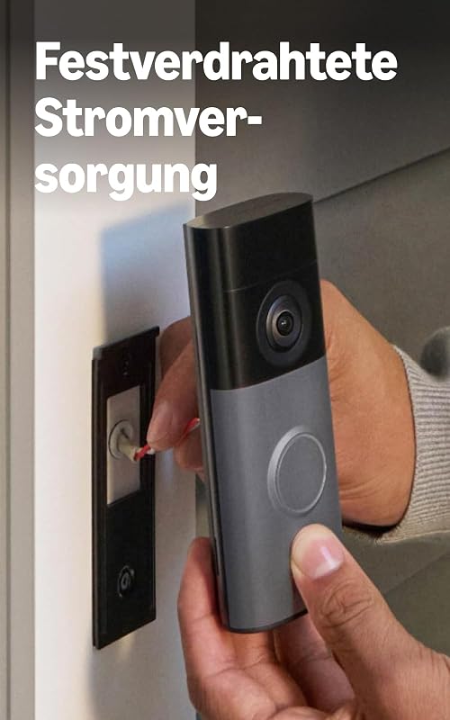 Videotürklingel Kabel (Wired Video Doorbell) (neueste Gen.), Videotürklingel-Kamera, Retinal 2K, optimierter Zoom (bis zu 6x), 30-tägiger Gratiszeitraum für Ring-Abonnement