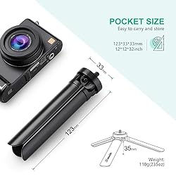 Zeadio Metal Mini Tripod, Max Load