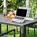 Laptop Stand, Kavalan Portable Desktop Light Weight Notebook Holder, Adjustable Eye-Level Ergonomic Height Design for MacBook Pro Air, Chromebook and More - Storage Bag Included (Black)