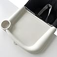 FAILUN Silicone Baby Dining Tray Compatible with Inglesina Fast Table Chair & Other Hook-On High Chairs,Portable Clip-On Fast Table Chair Baby Tray, Dishwasher Safe & BPA Free (Upgraded White)