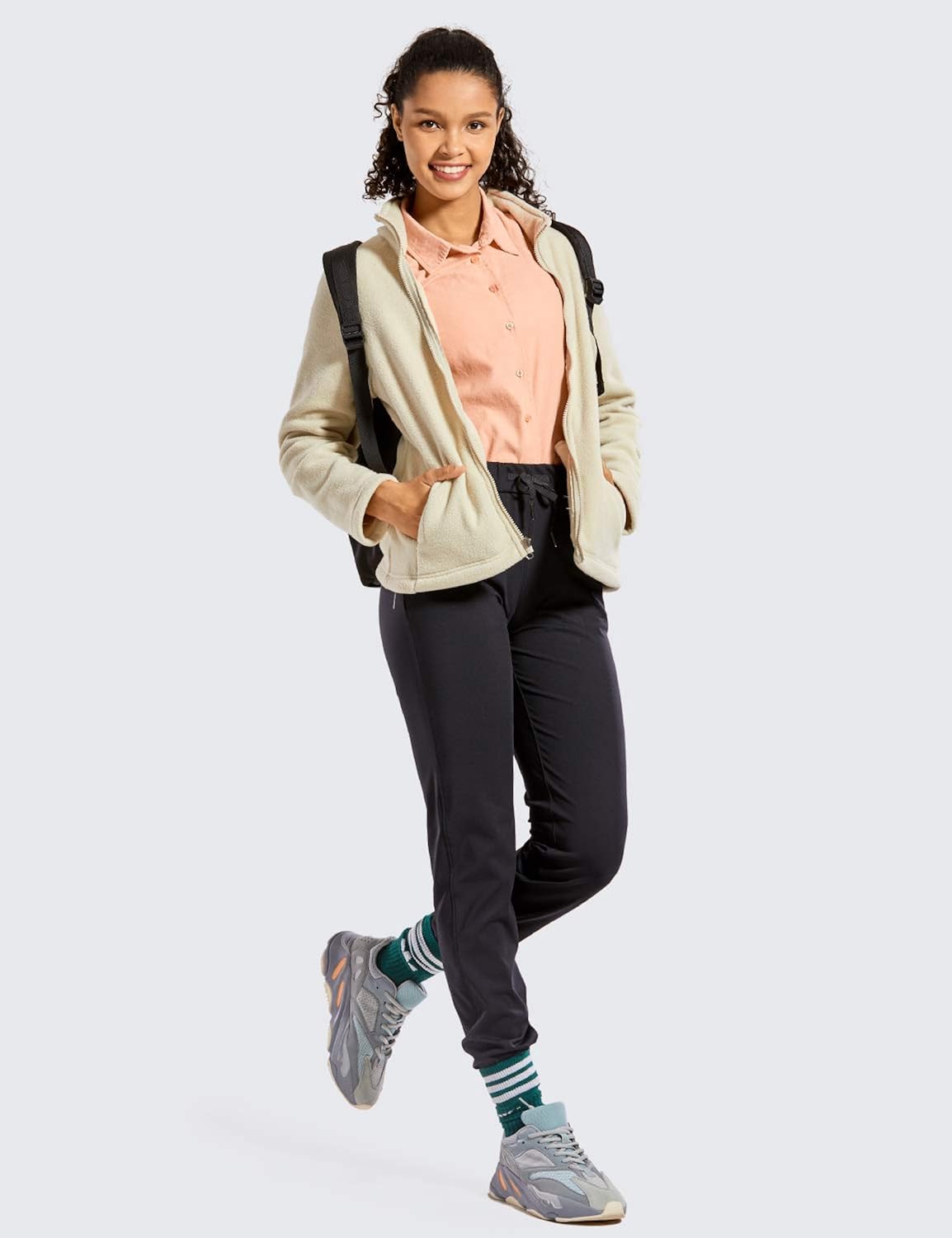 CRZ YOGA Women's Stretch Long Lounge Pants Drawstring Sweatpants Travel Athletic Track Pants with Pockets at  Women’s Clothing store