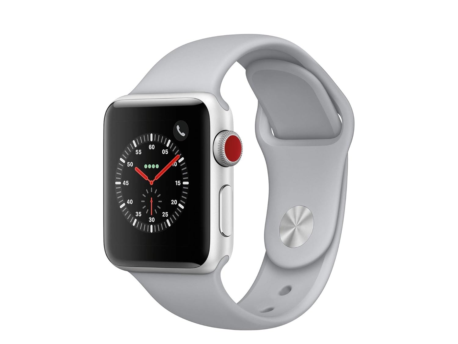 Apple Watch Series 3, 38 mm, GPS + Cellular, Aluminium: Amazon.de ...