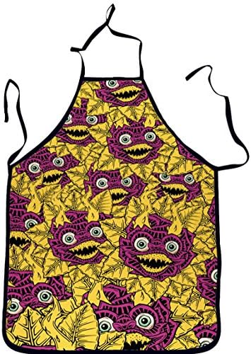 ALLICERE Cute Unisex 3D Animal Apron Shark Apron Print Funny Kitchen Bib Apron for Restaurant Cooking BBQ Party Commercial Craft
