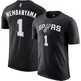 Victor Wembanyama San Antonio Spurs NBA Kids Youth 4-20 Black Statement Edition Jersey T-Shirt