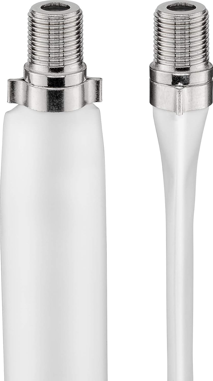 Goobay 11837 SAT window feed-through flat - F female > F female, white, 0.2 m - Image 3