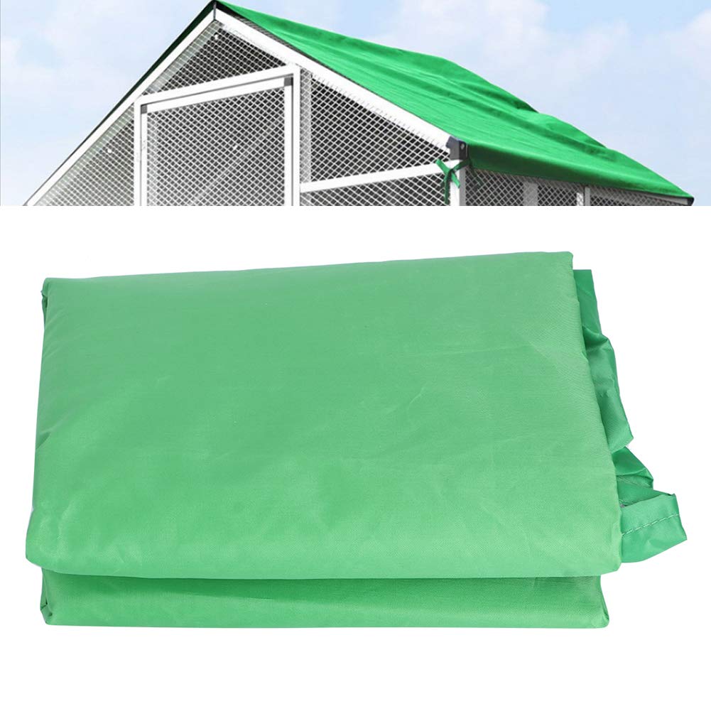 Fdit Birdcage Canopy Cover Animal Cage Rainproof Sunshade Dust Cover Little Barn Roof Cover for Outdoor Garden Patio Supplies