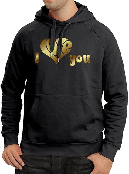 Hoodie I Love You Gifts, Art Quotes - Valentine Gift Ideas: Amazon.com.au: Fashion