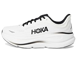 Hoka Men's Bondi 9 Sneaker, White/Black, 9.5