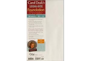 Carol Doak's Legal-Size Foundation Paper: 50 Sheets, 8 1/2" x 14"