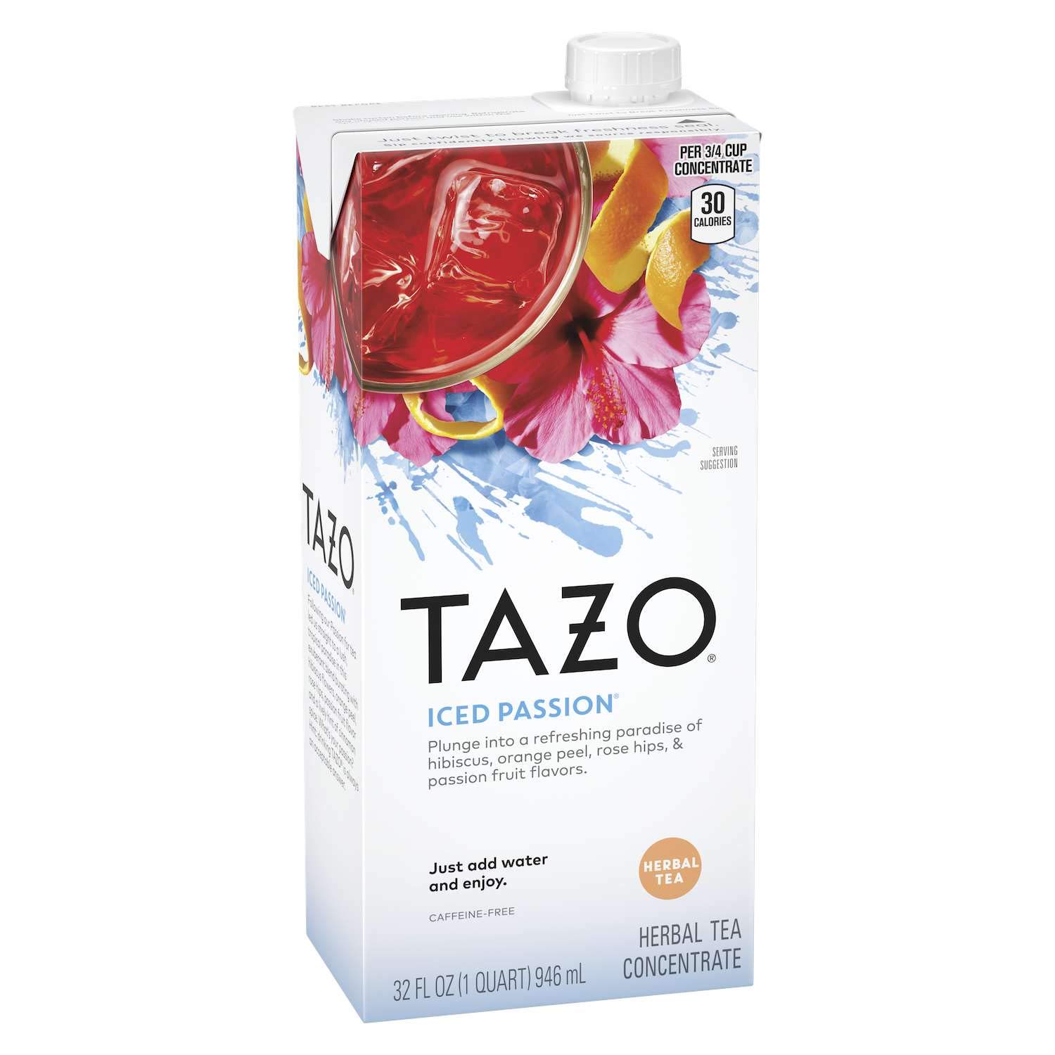 Tazo Iced Tea Concentrate Iced Passion 32 Oz Tetra Pak 6 Carton Amazon Com Industrial Scientific