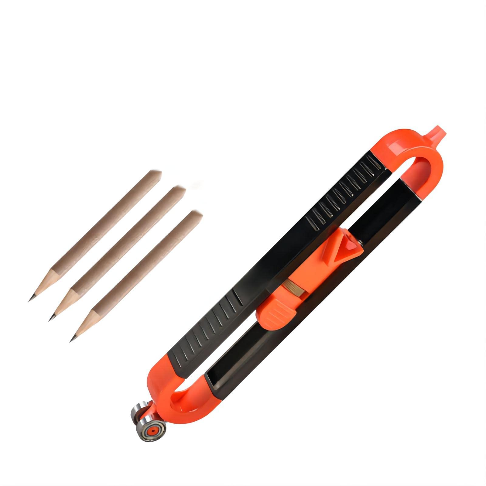 zalati Contour Gauge Profile Marking Ruler Professional Duplicator for Woodworking to Mark Laminate Copy Angles - Black