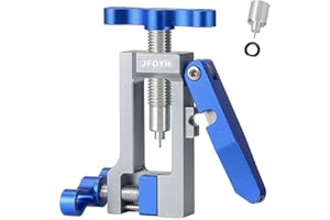 JFOYH 2IN1 Bike Tools Bicycle Hydraulic Disc Brake Needle Driver Insertion and Mineral Hose Cutting Tools Compatible with BH90/BH59/Avid/MAGURA/Banjo, 6061 Aluminum Alloy