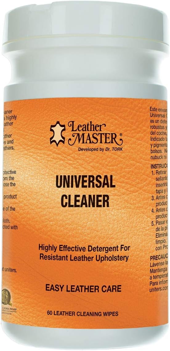 Leather Master Universal Cleaner Wipe 60 Count Tub Health