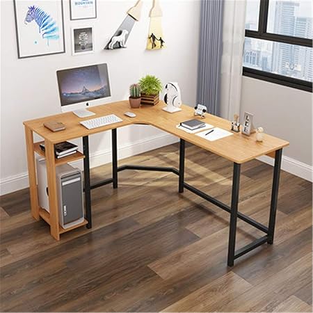 Accueil Simple Bureau Coin Pour Ordinateur Multi Fonctionnel Durable En Forme De L Bureau D Angle Jaune Amazon Fr Cuisine Maison