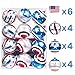 KI Store Patriotic Ball Ornaments Set of 12 Large Christmas Tree Balls American Flag Decorations for Independence Day Christmas Party Bonus 6 United States Flag