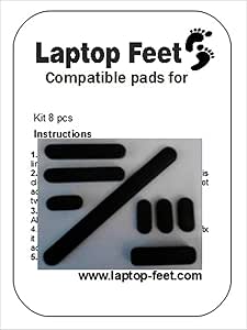 Amazon.com: Laptop Rubber Feet Compatible for Acer Aspire 6530 Zk3 Kit (8 Pcs Self Adhesive 