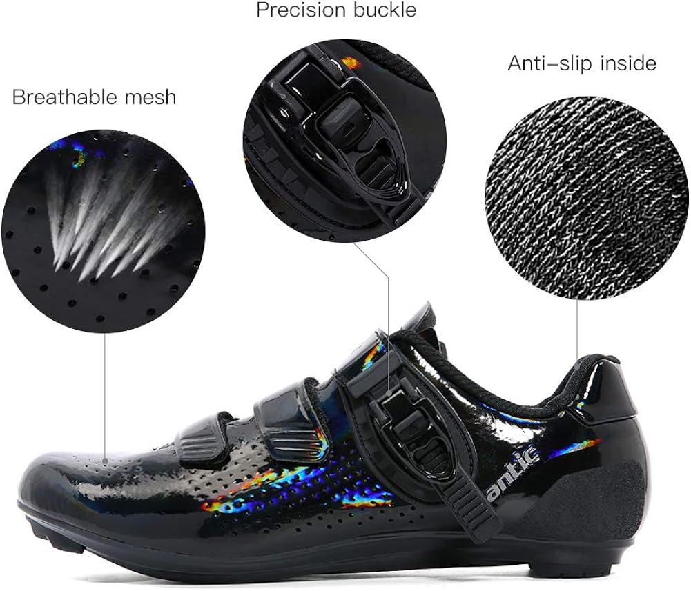 santic cycling shoes road bike shoes spin shoes with buckle