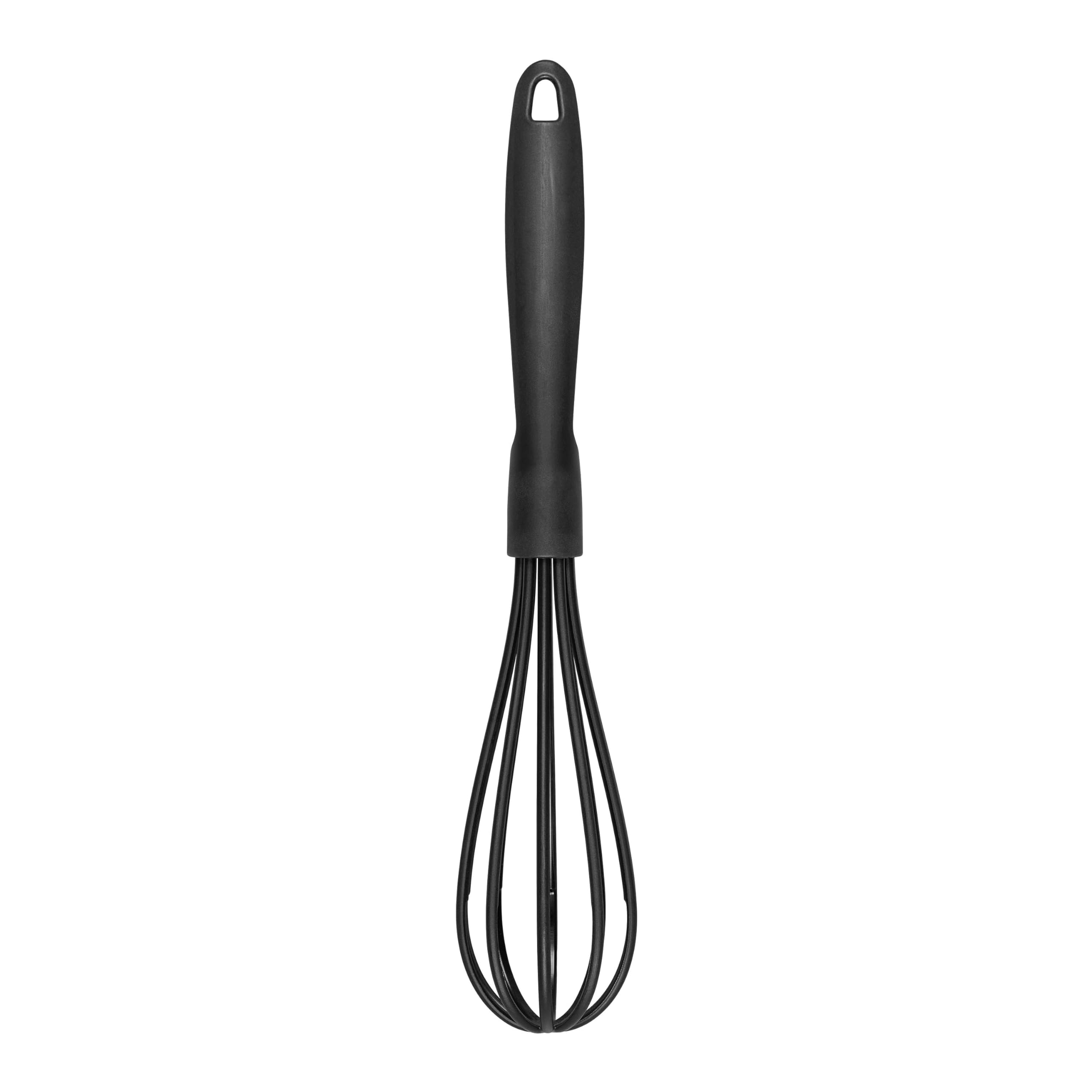 Chef Aid Nylon Whisk for Non-Stick Cookware, BPA-Free Kitchen Balloon Whisk, Heat Resistant up to 210°C, Non-Scratch Utensil for Baking, Mixing & Sauces, Black