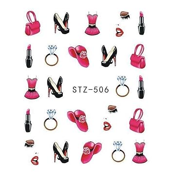 Amazon Com Makartt 3d Nail Art Stickers 50 Sheets Self Adhesive