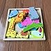 Portland Puzzle Co. - 3D Wooden Animal Jigsaw Puzzle Set & Play Pieces with wooden Assembly Tray - Animal Kingdom Theme - Fun, Educational & Interactive