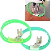 Sewing Machine Roller Presser Foot, Wear Straight Stitch Feeding Aid for Flat Sewing Machines Plastic 4 Piece
