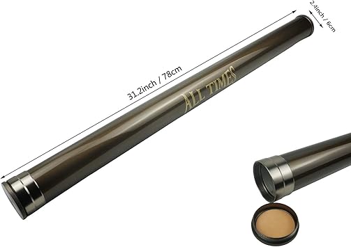 Amazon Aventik Z アルミ製釣り竿チューブ 最高のハードコーデュラロッドケース キャリーストラップ付き Aventik ロッドケース