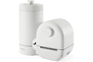 INTEX C1500 Krystal Clear Cartridge Filter Pump for Above Ground Pools: 1500 GPH Pump Flow Rate – Improved Circulation and Fi