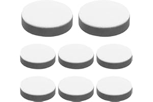 Bonsicoky 8 Pcs Self-Adhesive Furniture Bed Risers, Round Table Risers Adds 1/2" Height with Felt Pad,Black