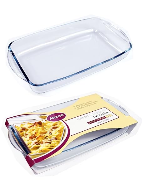 vetrineinrete® Fuente Rectangular con Asas Bandeja para horno ...
