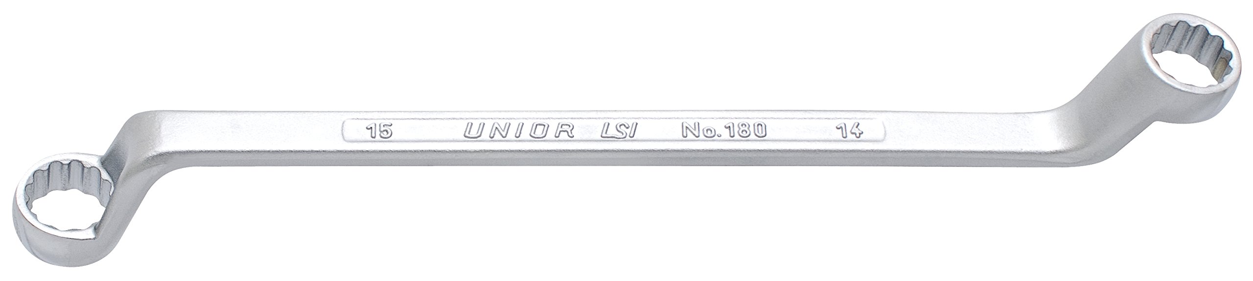 Unior Double Ring Spanner, deep Offset; 16 x 18, 1 Piece, 180/1