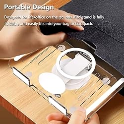 OGMAPLE Tablet Stand, 360° Rotatable iPad Stand