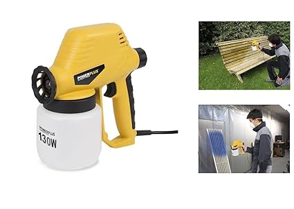 POWX351 Elektrische Farbspritzpistole inkl. Zubehör bis 320g/min Sprühmenge 130 Watt