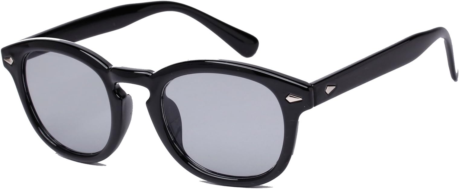 Bestum Retro Inspired Sunglasses With Rivets Tinted Lens UV400 (Black, Grey)