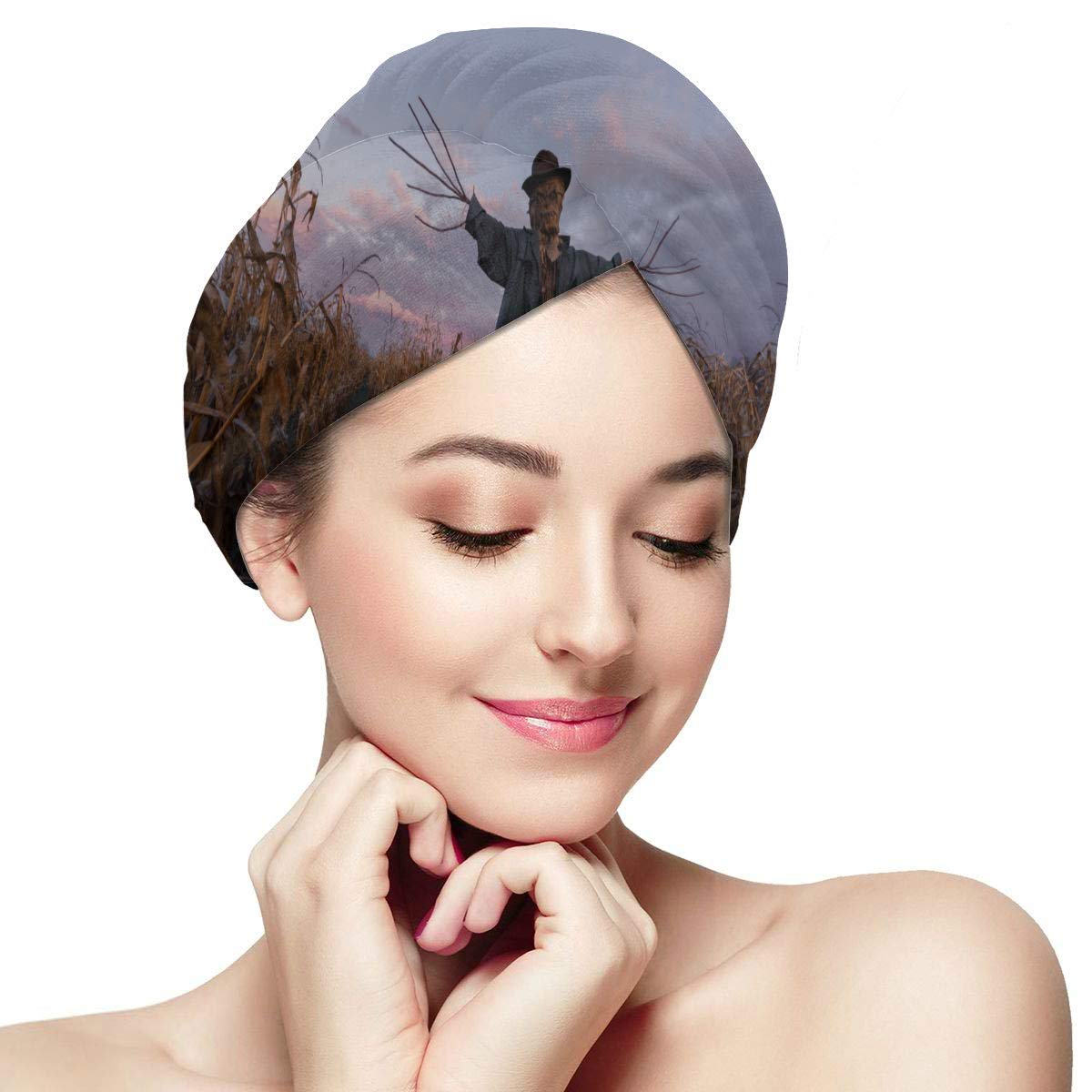 Amazon Com A Frightening Scarecrow Kids Towel Hair Wrap Hair