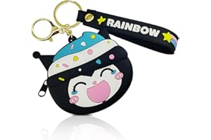 WSHLLLFC Kawaii Coin Bag Coin Pouch Keychain Cartoon Animal Silicone Coin Purse Cute Coin Pouch Accessories for Girls Handbag Car Pendants (C)