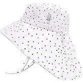 Duoyeree UV Protection Toddler Sun Hat - UPF 50+ Beach & Summer Hat for Kids - Wide Brim Hat for Boys & Girls