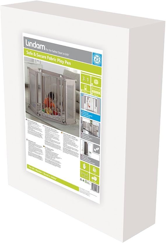 lindam safe and secure fabric playpen
