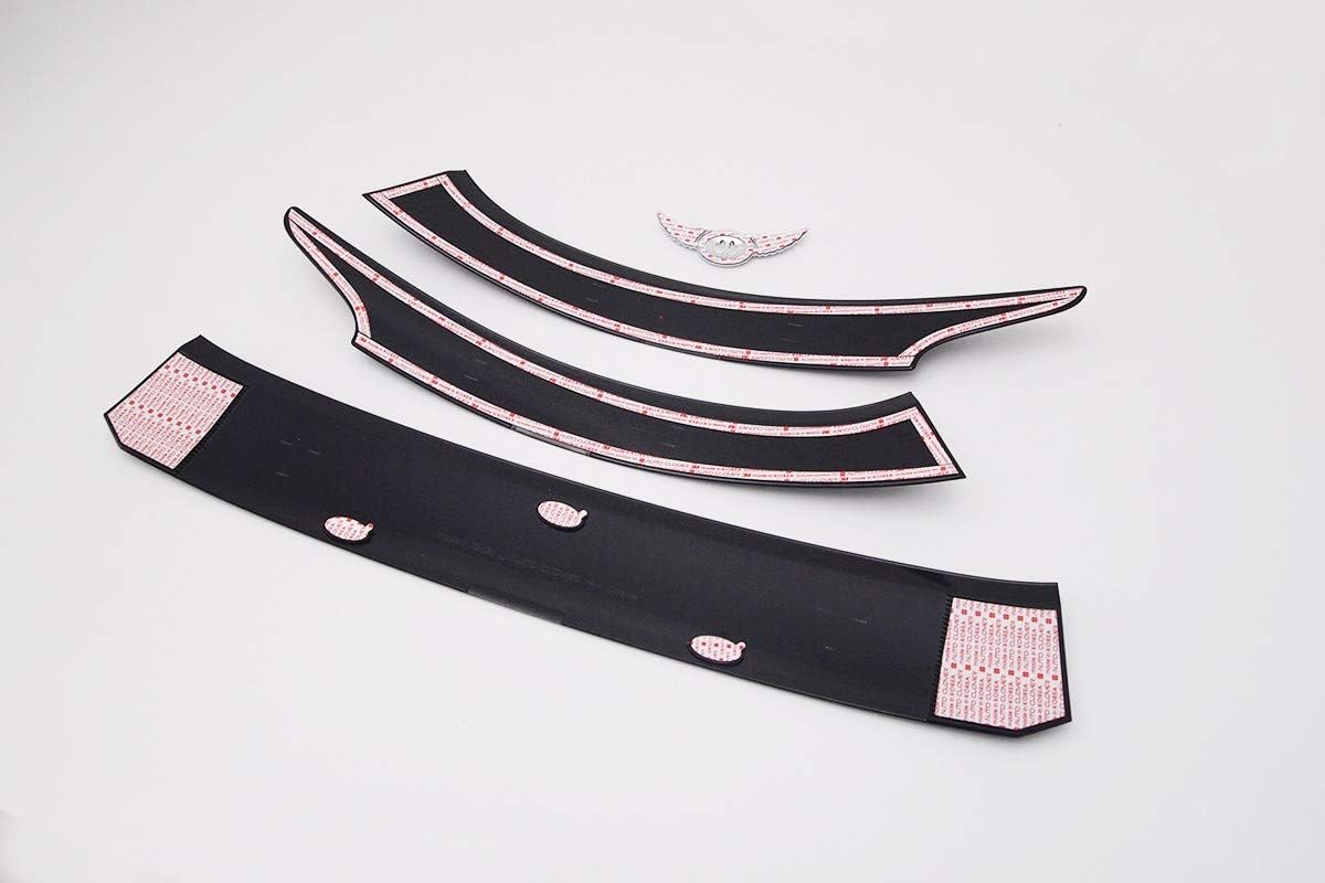 AUTO CLOVER Bonnet Guard Protector Set (3 pieces) for Hyundai Tucson 2015-2020, Black - Image 5